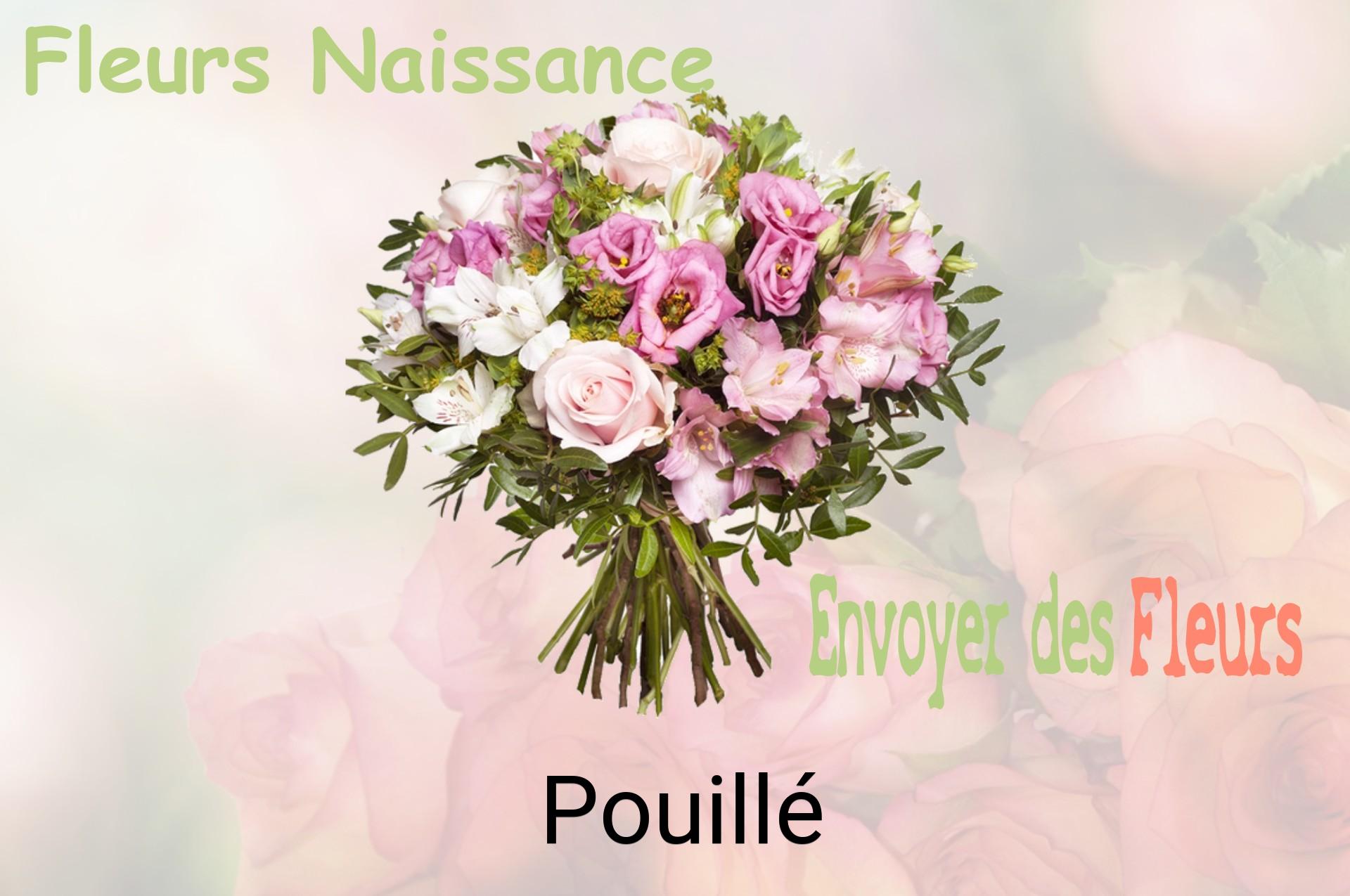 Bouquet de fleurs de naissance livré à Pouillé